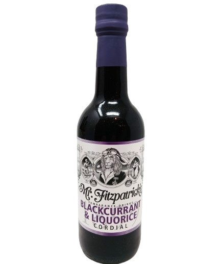 Blackcurrant andamp; Liquorice Cordial (Mr Fitzpatrickâs) 500ml